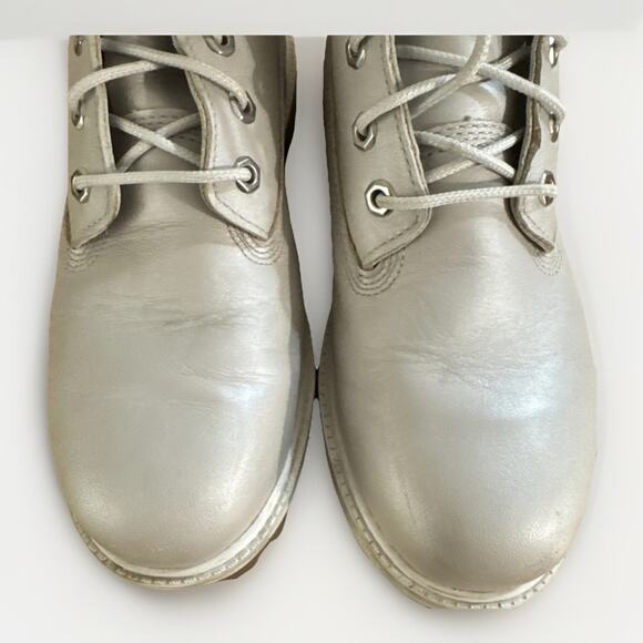 Women’s Timberland Size 7 Metallic Gray 6” Boots 200 Gram Primaloft - Picture 5 of 6